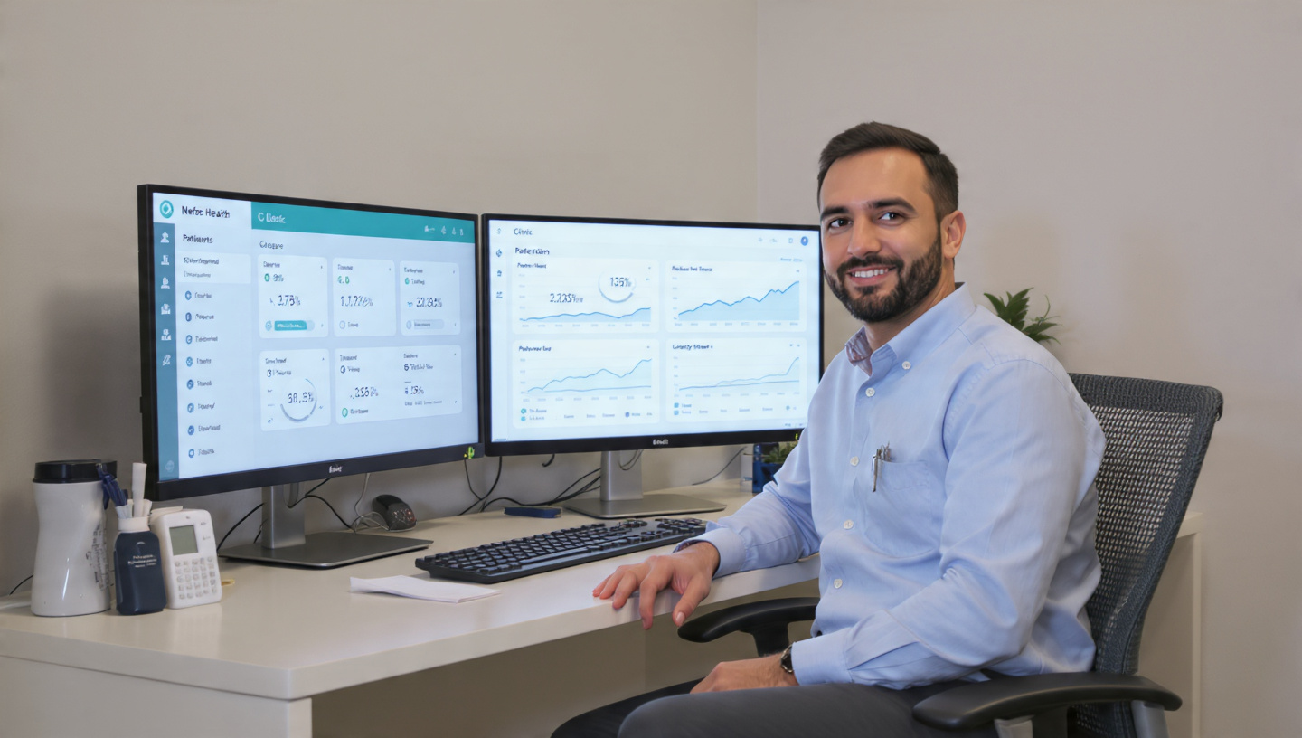 Clinic dashboard showing patient kidney nutrition trends